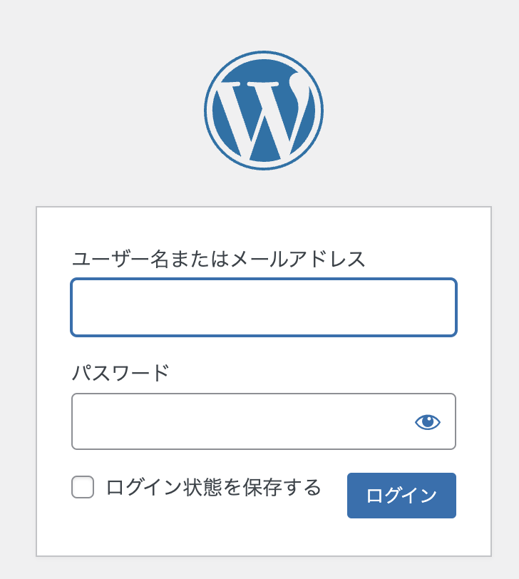 WordPressのログイン画面の画像